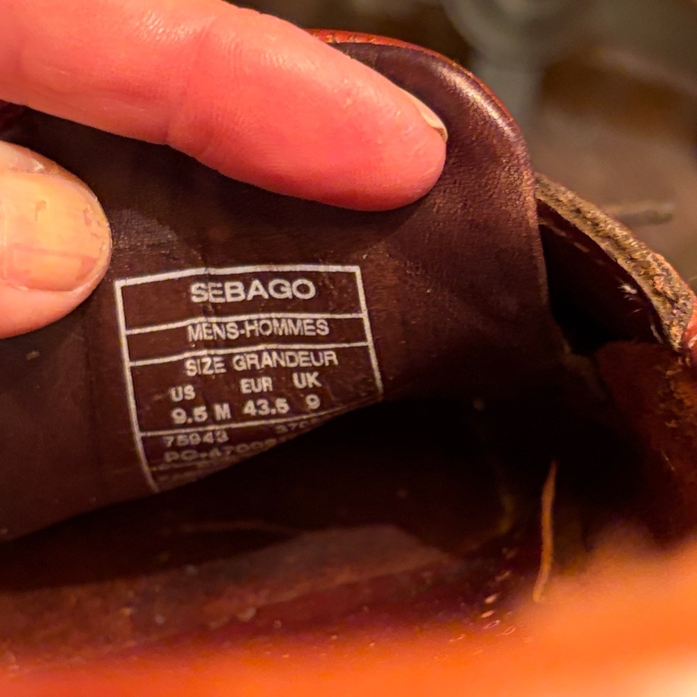 Sebago Rich Brown Leather Boat Shoes - Picture 6 of 6